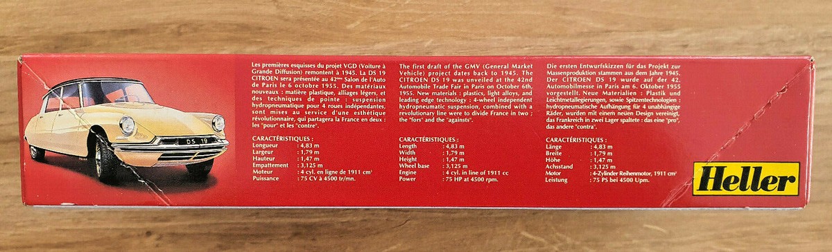Heller - N°80162 Citroën DS 19 1:43 Mint in Box
