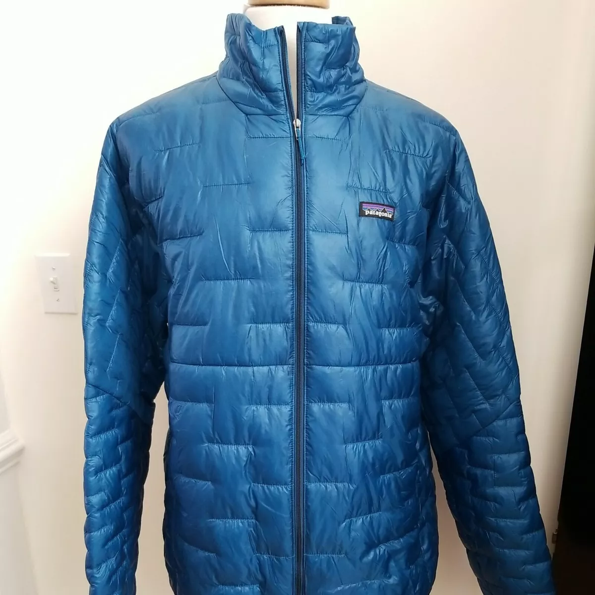 Patagonia Men's XXL Micro Puff Jacket. Balkan Blue.