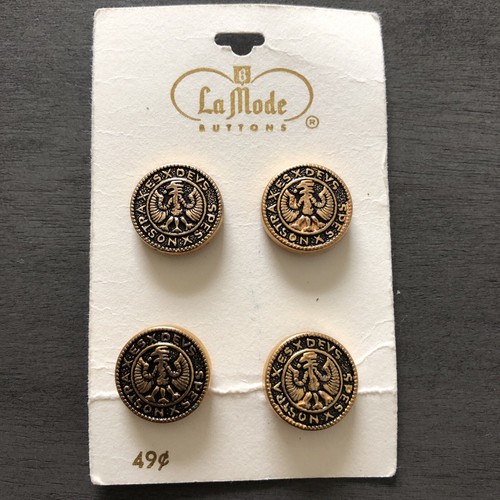 4 God Is Our Hope Vintage Buttons " ES DEVS SPES NOSTRA" Military