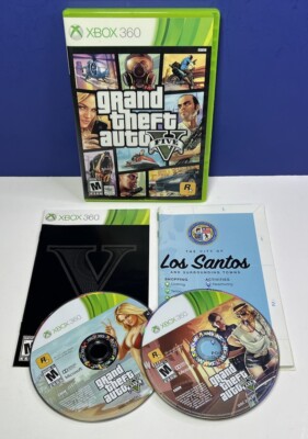 Grand Theft Auto V 5 Microsoft Xbox 360, 2013) CIB w/ Map & Manual