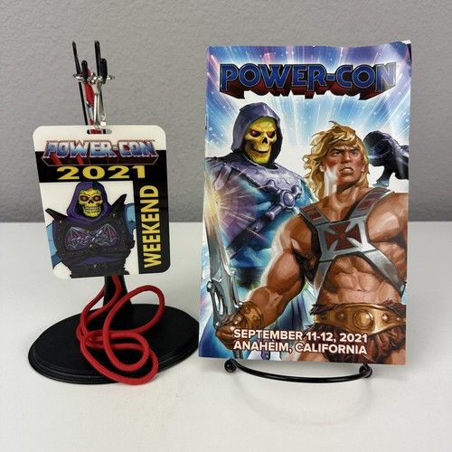 Masters of the Universe Power Con 2021 Weekend Pass & Schedule Book MOTU RARE