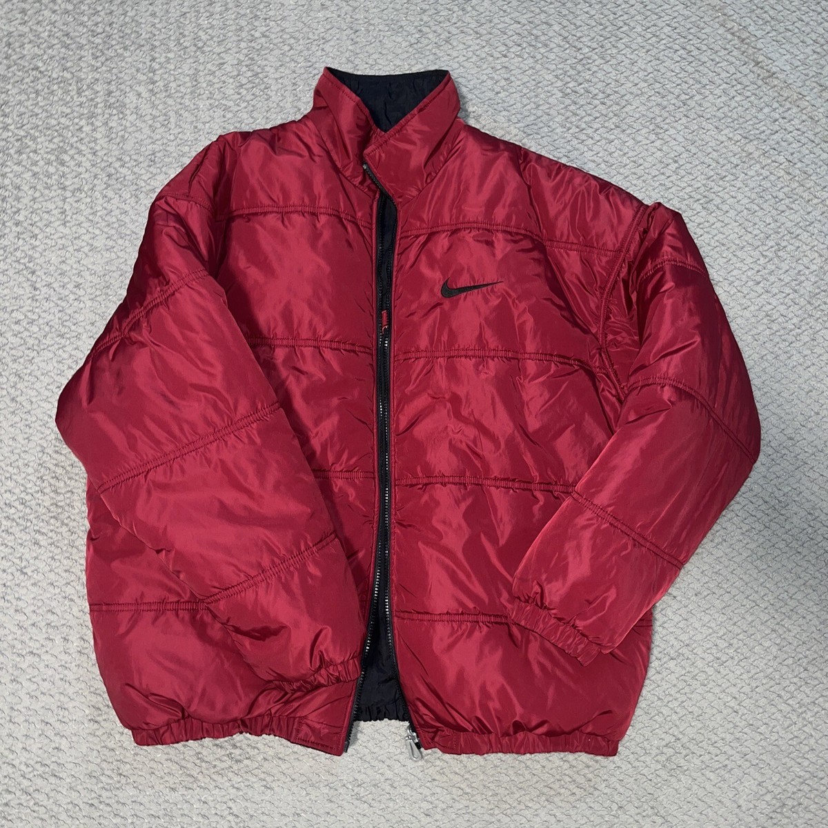 Vtg 90s Y2K Nike Reversible Puffer Jacket Mens XLarge Bomber Vtg 90s Y2K Nike Reversible Puffer Jacket Mens XLarge Bomber