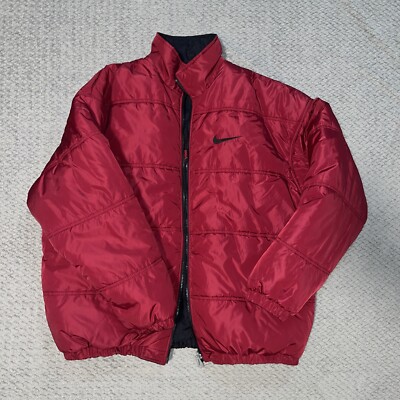 Vtg 90s Y2K Nike Reversible Puffer Jacket Mens XLarge Bomber Vtg 90s Y2K Nike Reversible Puffer Jacket Mens XLarge Bomber