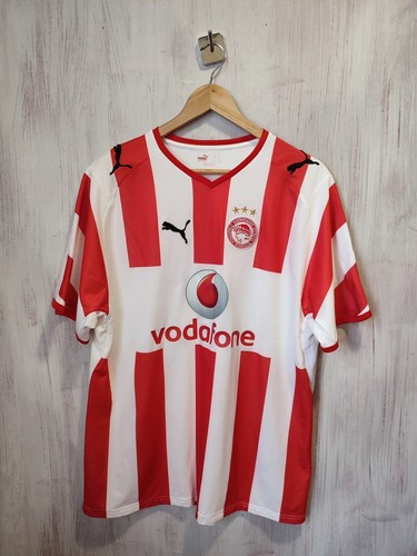Olympiakos 2008 2009 home Sz XL Puma football shirt jersey soccer Olympiacos kit
