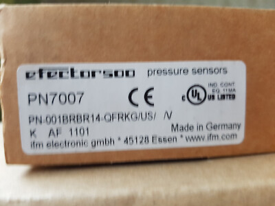 Ifm Efector 500 Drucksensor mit Display PN7007 PN-001BRBR14-QFRKG/US/ /V neu OVP