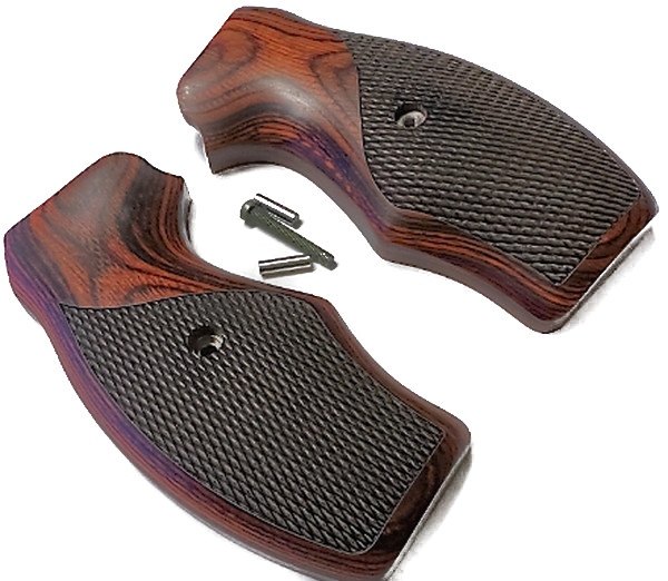 Grips for Rock Island M200 and M206 Rosewood checkered oversize wrap around.