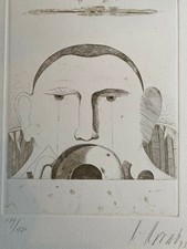 Karl Korab Radierung 119/120 Signiert. Datiert 73.