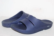Oofos Unisex Navy Blue Ooahh Slide Size 11/13