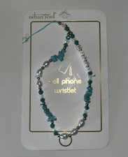 New Urban Soul cellphone charm strap wristlet lanyard happy bead string