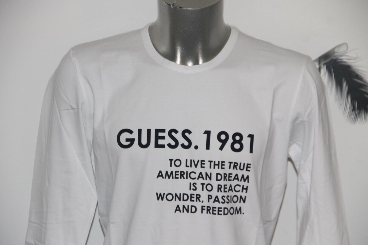T-shirt Manches Longues GUESS Underwear Homme - Marine - Taille L - Neuf Avec étiquette