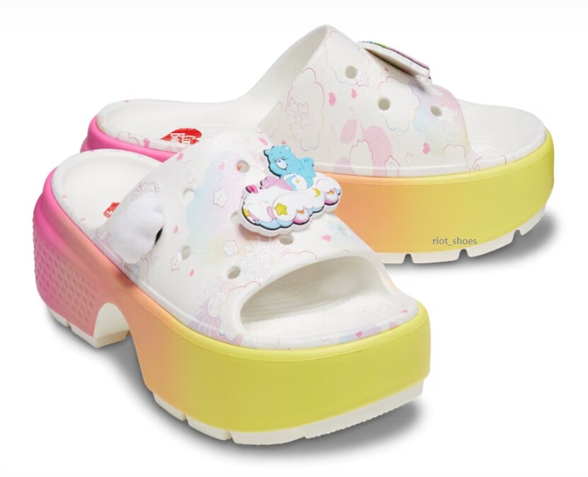 【CROCS】Care Bears STOMP SLIDE Crocs X Care Bears Stomp Slide -210108 Expeditedship | eBay