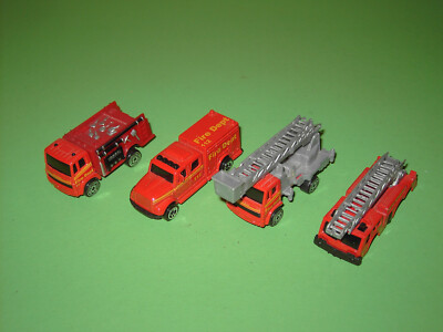 Maisto 4 x Feuerwehr aus Sammlungsauflösung top Zustand Konvolut Fire Depot 1:87