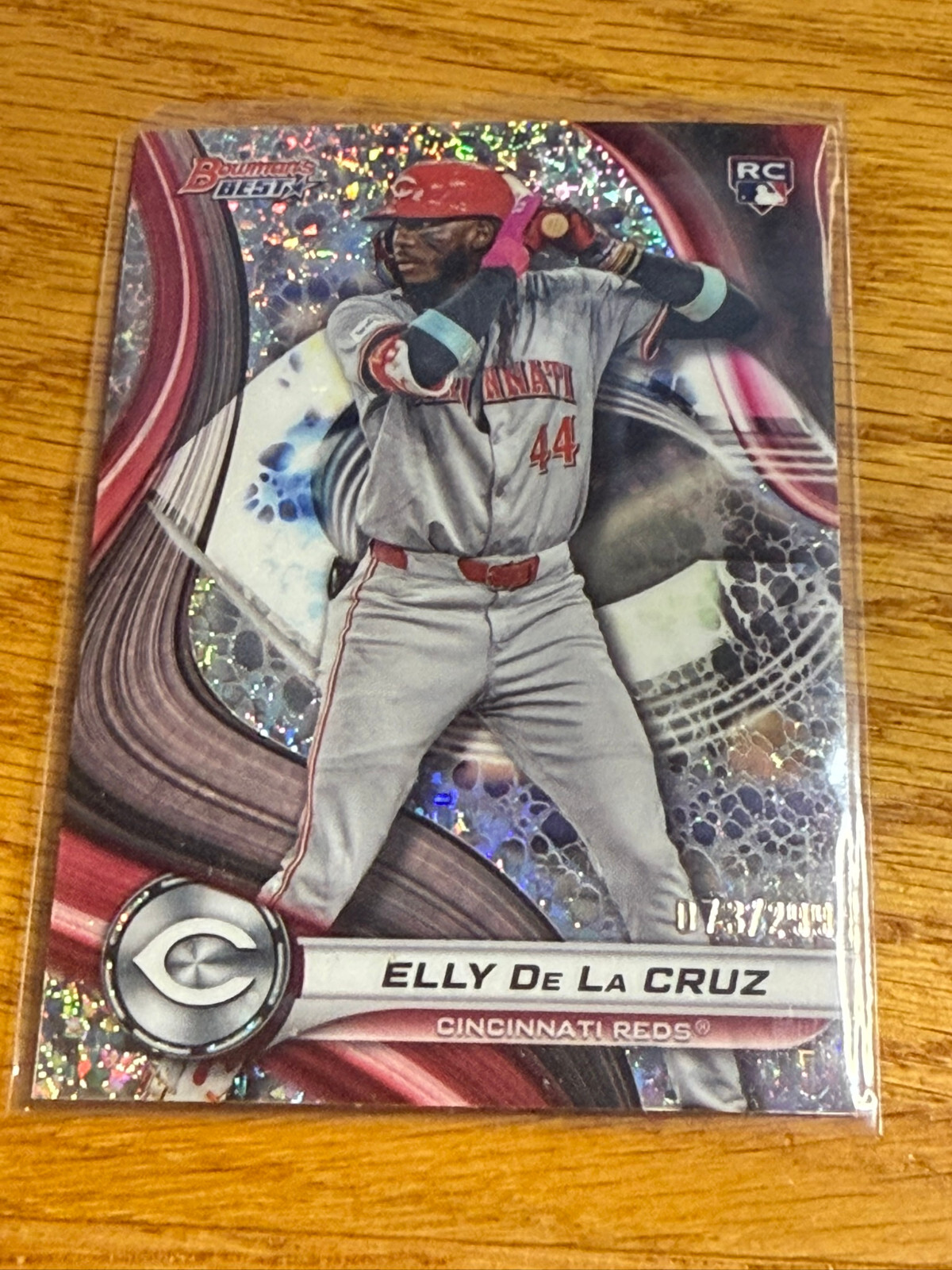 2024 Bowman's Best Elly De La Cruz #20 RC Mini Diamond Refractor /299 Reds