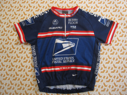 Maillot cycliste US Postal Service Nike jersey Vintage Shirt enfant L - 10 ans - Photo 1/4