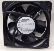 Papst 4650 AX Axial Fan 5 Blade 38mm X 119mm X 119mm Ebm papst
