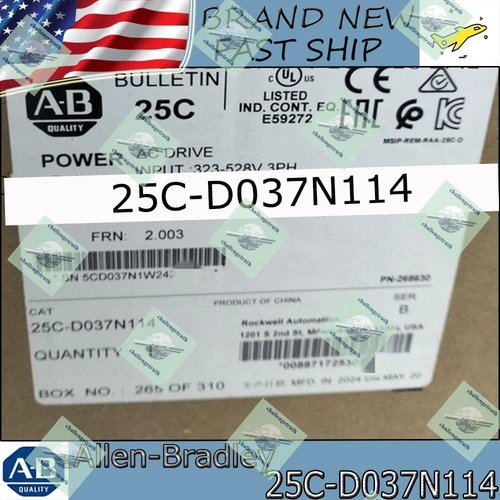 BRAND NEW 25C-D037N114 ALLEN BRADLEY FREE SHIP 25C D037N114