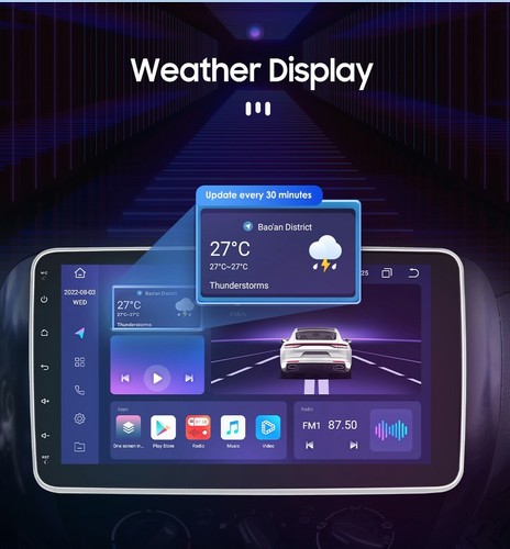 With Backup Camera Android 12 Carplay 8 Core 32GB Car Stereo Radio Video Player - Picture 4 of 6