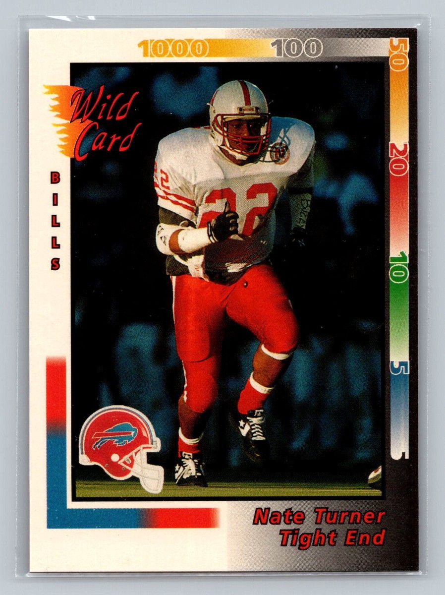 1992 Wild Card #398 Rookie Nate Turner Buffalo Bills NM-MT +