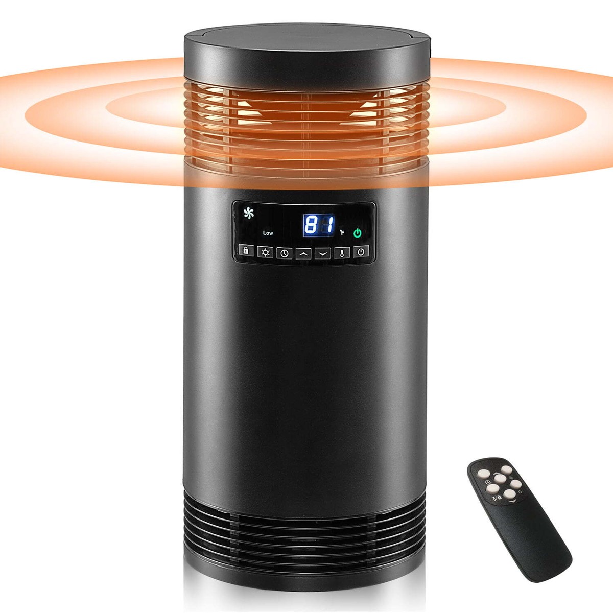 Wewarm 360 Digital Surround Space Heater, 1500W Ceramic Electric Heater