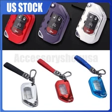 New TPU Flip Car Key Case Cover Holder for Jeep Wrangler JT Gladiator Remote