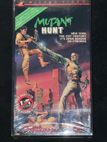 RARE MUTANT HUNT 1987 BETA BETAMAX NOT VHS HORROR CULT WIZARD VIDEO CUTBOX