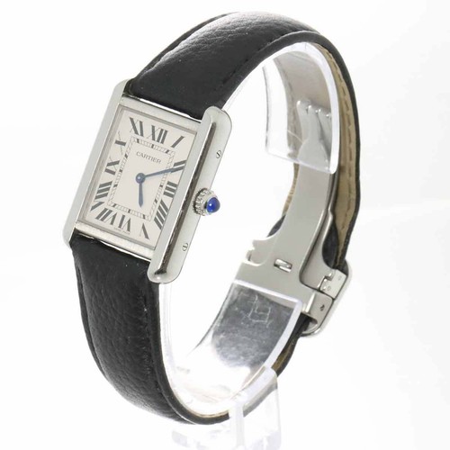 Cartier Tank Solo SM WSTA0030 Quartz Silver Dial Ladies Watch 90277881 - Picture 3 of 7