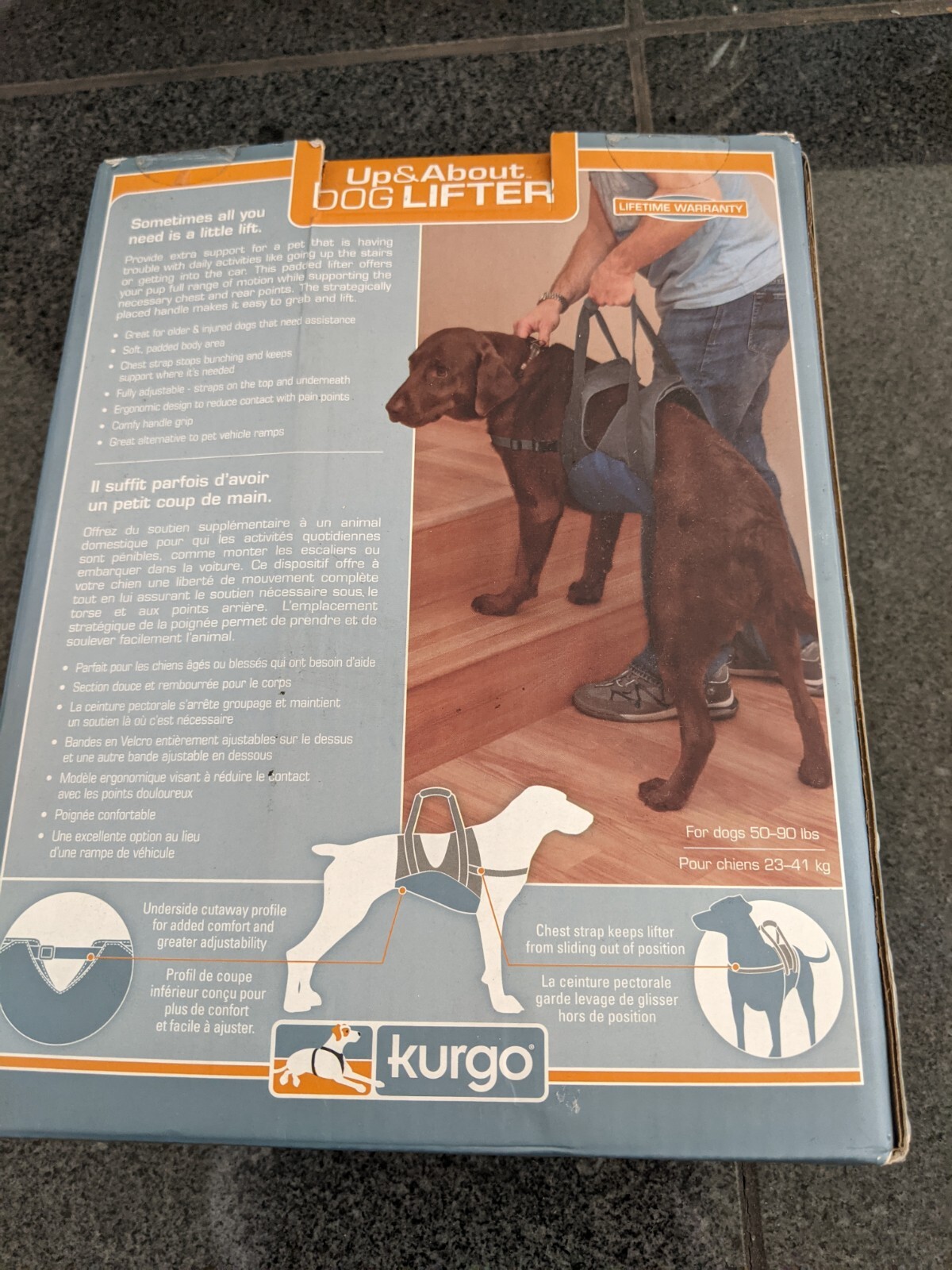 Kurgo Up and About(TM) Dog Lifter/Dog Carrier. Included for sale online