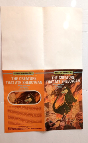 SPI The Creature That Ate Sheboygan Space Capsule #1 Zip Bag Verified Complete - Picture 8 of 9