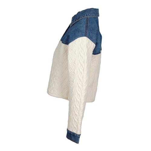 Sandro Paris Women's Jacket Size 0 / XS Dual-Material SFPCA00941 RRP: 265 Eur - Picture 4 of 10