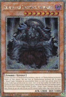 yugioh Erebus der Unterweltmonarch RA04-DE019 Platinum Secret Rare DEUTSCH