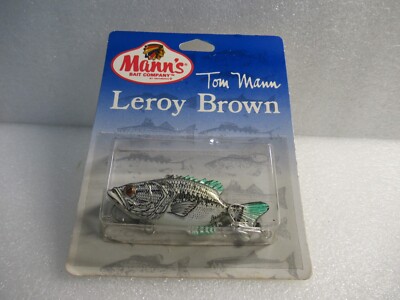 Vintage Mann's Bait Co. Rare Tom Mann's Leroy Brown Crankbait