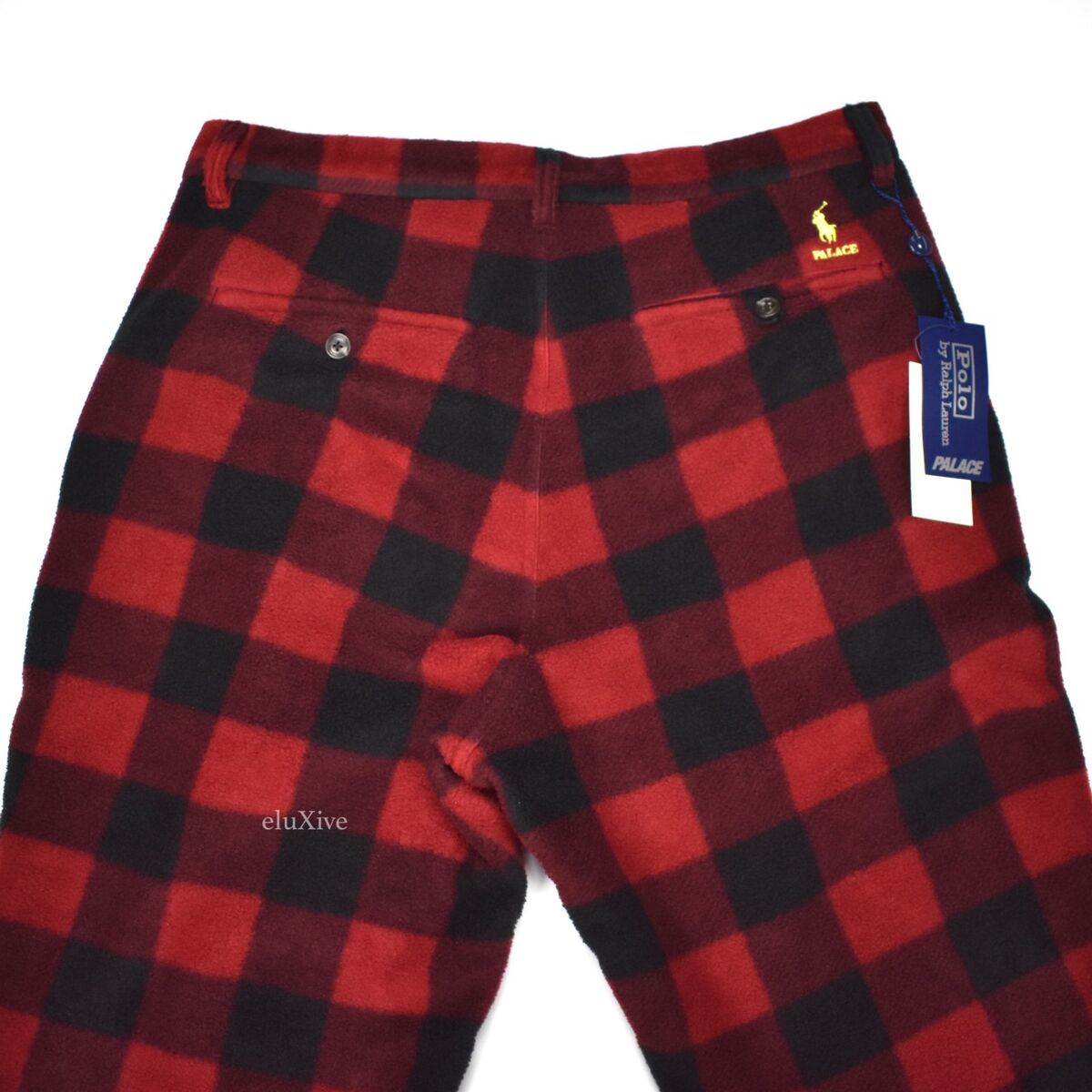 NWT Palace Ralph Lauren Men's Polo Logo Red Buffalo Plaid