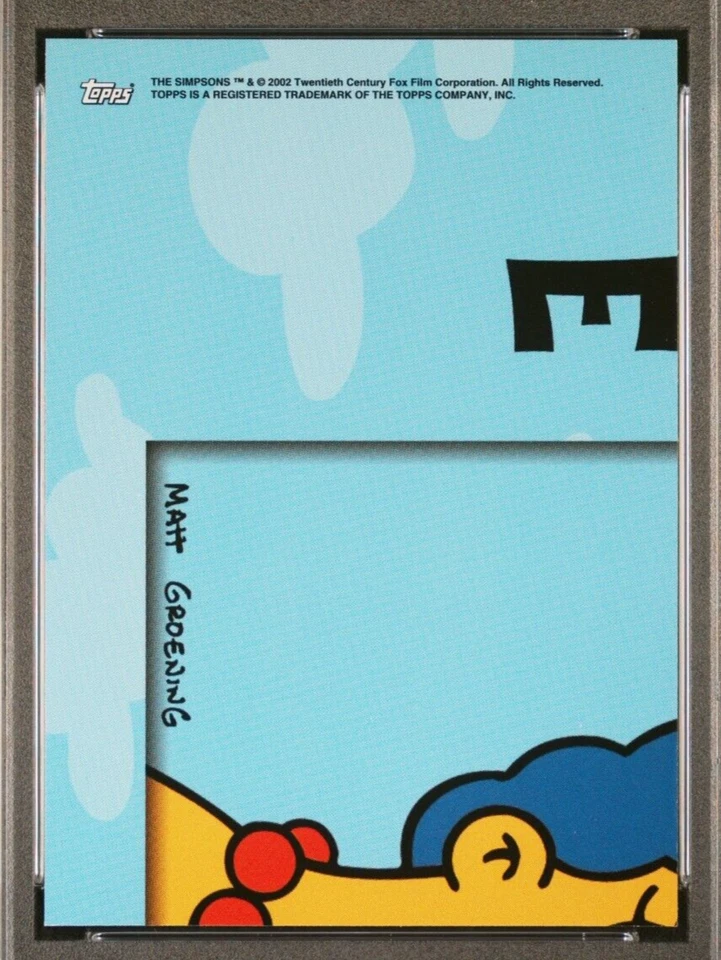 2002 THE SIMPSONS STICKERS BART NO STRANGER TO DANGER #13 PSA 10 GEM MINT POP 2 - Image 4 of 4