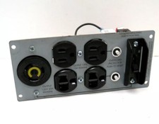 Receptacle Outlet Output Back Panel with Breakers removed from APC DLA3000RM2U