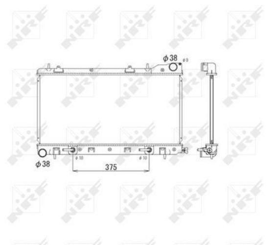 Radiateur pour Subaru Forester II 2.0S Turbo AWD boîte automatique