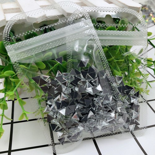 Quadratischer Strass Kristall Glas Perlen Kleidung Jeans Schuhe Tasche Handwerk Perle 100 Stck. - Bild 20 von 54