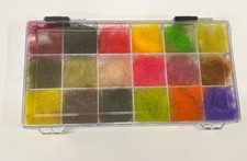 Echt Robben Fell Box mit 18 leuchtenden und Nymphenfarben