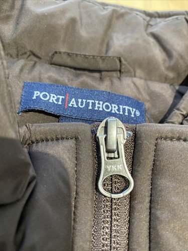 HUGE Port Authority Mens Puffer VEST Brown Green Pockets Full Zip Size 4XL - Picture 12 of 12