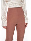 NWT Cider Tan GLITTER FLARED TROUSERS soft knit sparkle flare trousers XL (10) — photo 2