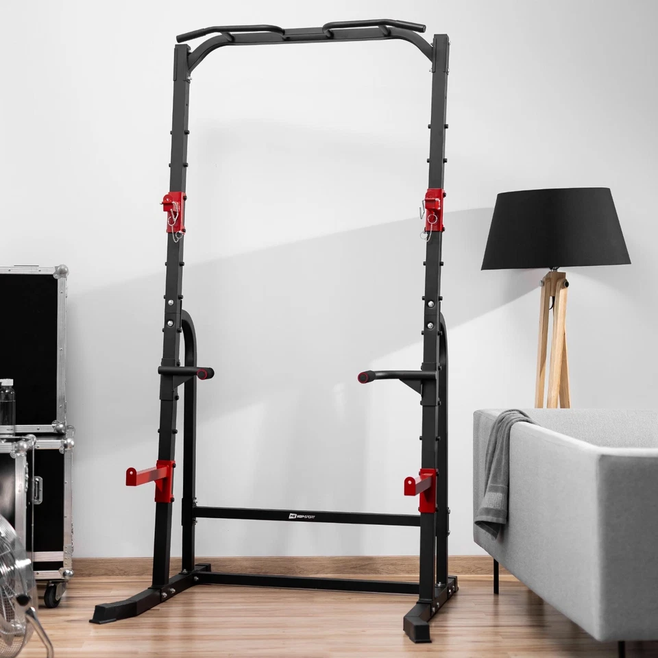 Kraftturm mit Squat Rack, Kniebeugenständer, Dip-Station und Klimmzugstange - Bild 2 von 4