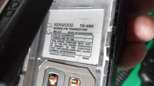 2 Kenwood TK480 TK-480 800Mhz (806-825) 250 Ch 2,5W LTR Dwukierunkowe radia z mikrofonami - Zdjęcie 11 z 11