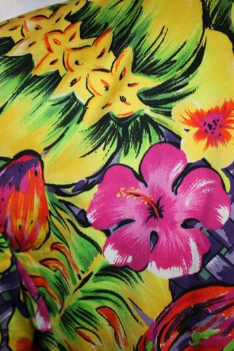 Laurel By Escada Vintage 80's Short Sleeve Jacket Size 38 AU 12 Fruit Print - Foto 14 di 14