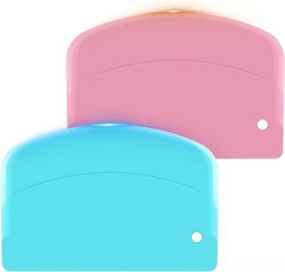 Bowl Scraper Spatula Multipurpose dough 2PCS, Flexible 5.7''X 3.8'' 