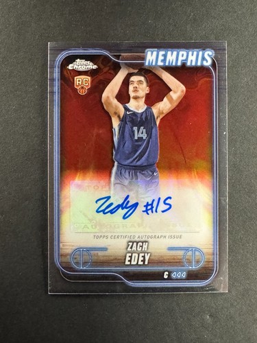 Zach Edey 2024-25 Topps Chrome Rookie Auto #TCA-ZED