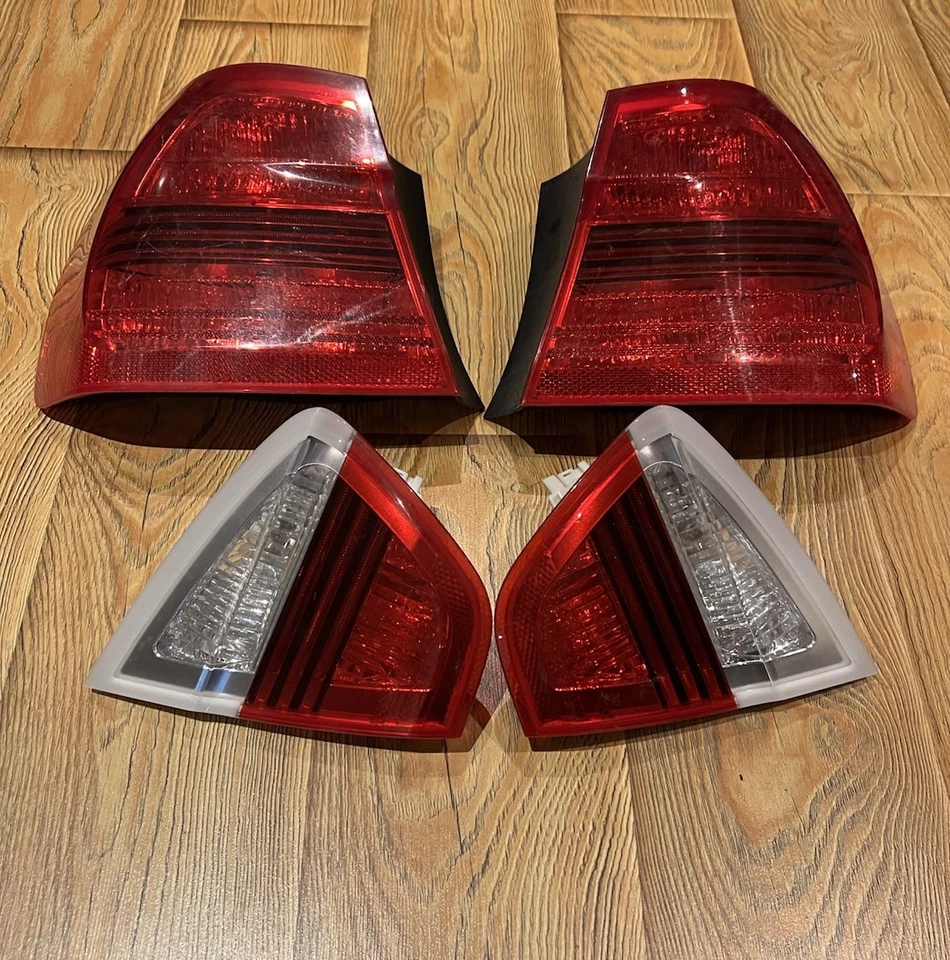 2007 BMW 3 Series E90 328xi PRE LCI Trunk Tail Lights Set of 4 OEM KW61 335 330 - Image 2 of 4
