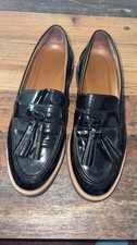 Franco Sarto Carolynn tassel loafers in black patent Size 7 Women  s