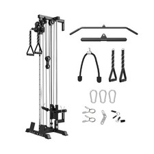 Mikolo Wall Mount Cable Station, Cable Crossover Machine with Dual Pulley Sys...
