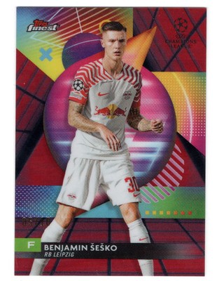Topps Finest 2023/24- Benjamin Sesko /10, RB Leipzig