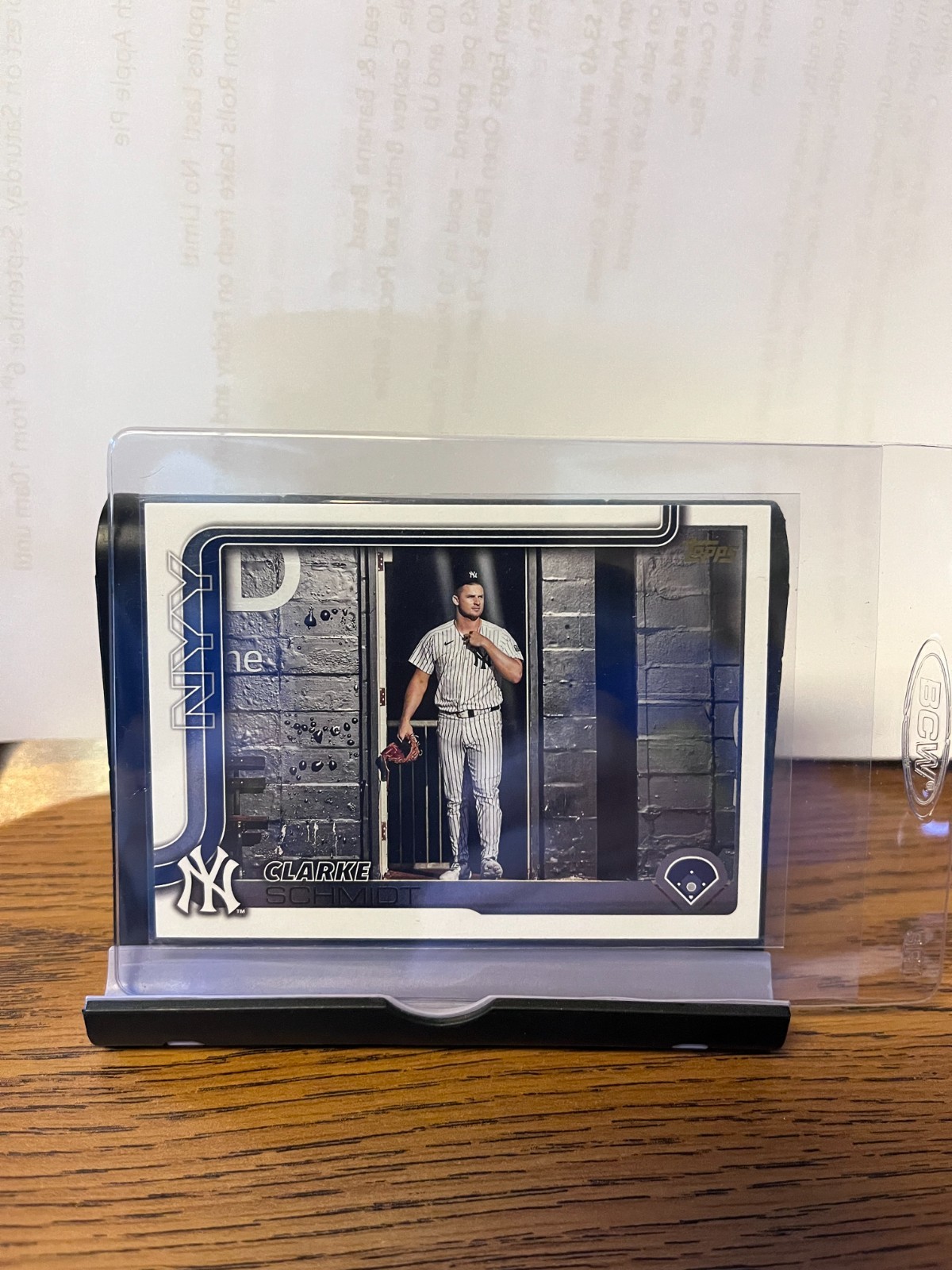 2025 Topps Series 2 - Clarke Schmidt #395 Golden Mirror Image Variation