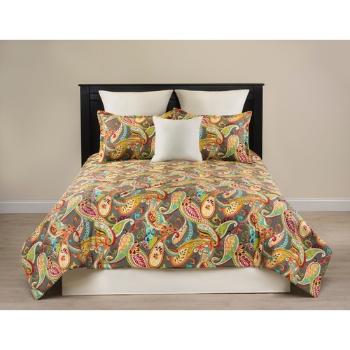 Whimsy grey paisley comforter set N/A King